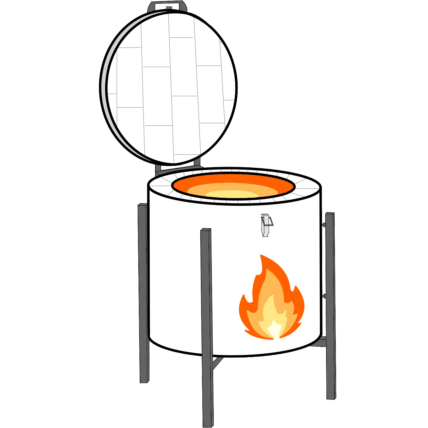 Nós vitrificamos e cozemos